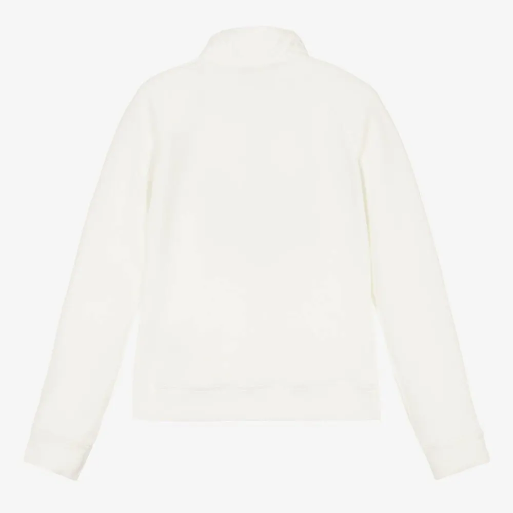 Moncler Enfant Snowwear|Snowwear*Ivory Fleece Zip-Up Top