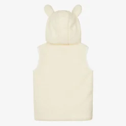 Jamiks Coats & Jackets*Ivory Hooded Bouclé Fleece Gilet