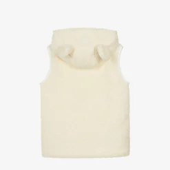 Jamiks Coats & Jackets*Ivory Hooded Bouclé Fleece Gilet