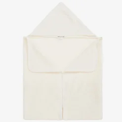 Bonpoint Towels & Robes*Ivory Hooded Cotton Baby Towel (92cm)