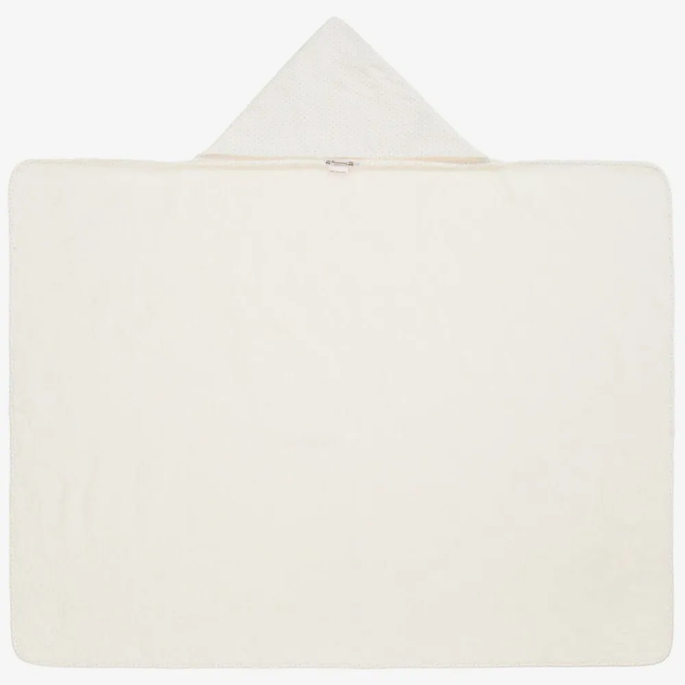 Bonpoint Towels & Robes*Ivory Hooded Cotton Baby Towel (92cm)