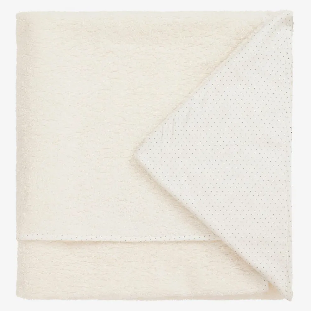 Bonpoint Towels & Robes*Ivory Hooded Cotton Baby Towel (92cm)