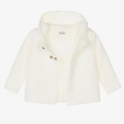 Mebi Coats & Jackets|Coats & Jackets*Ivory Hooded Knit Jacket