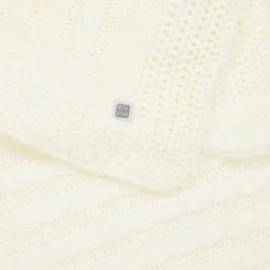 Minutus Blankets & Shawls*Ivory Knitted Baby Blanket (98cm)