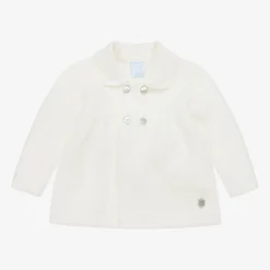 ArtesanÃa Granlei Tops*Ivory Knitted Baby Cardigan