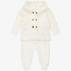 Beau KiD Outfit Sets*Ivory Knitted Baby Trouser Set