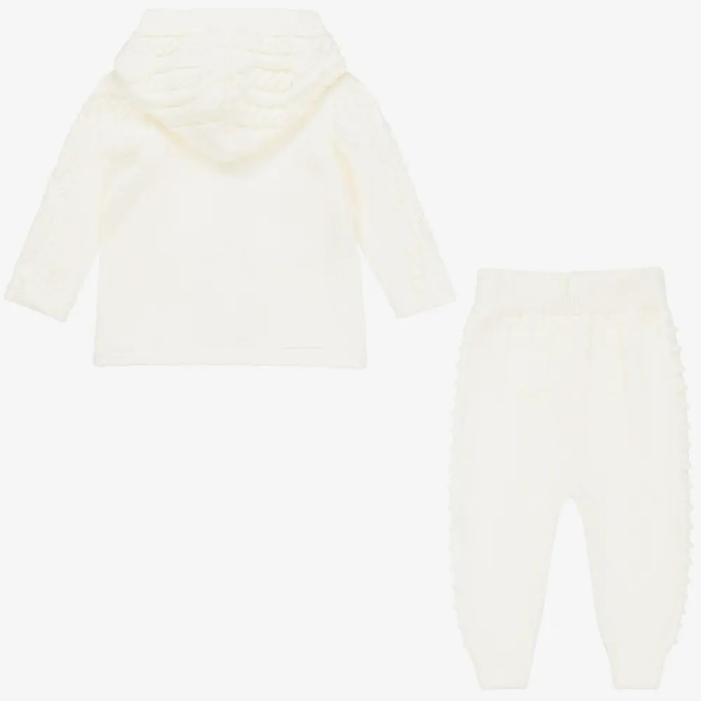Beau KiD Outfit Sets*Ivory Knitted Baby Trouser Set
