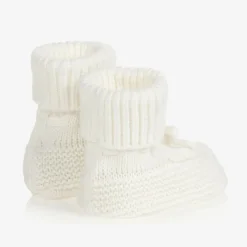 Mayoral Booties|Booties*Ivory Knitted Booties