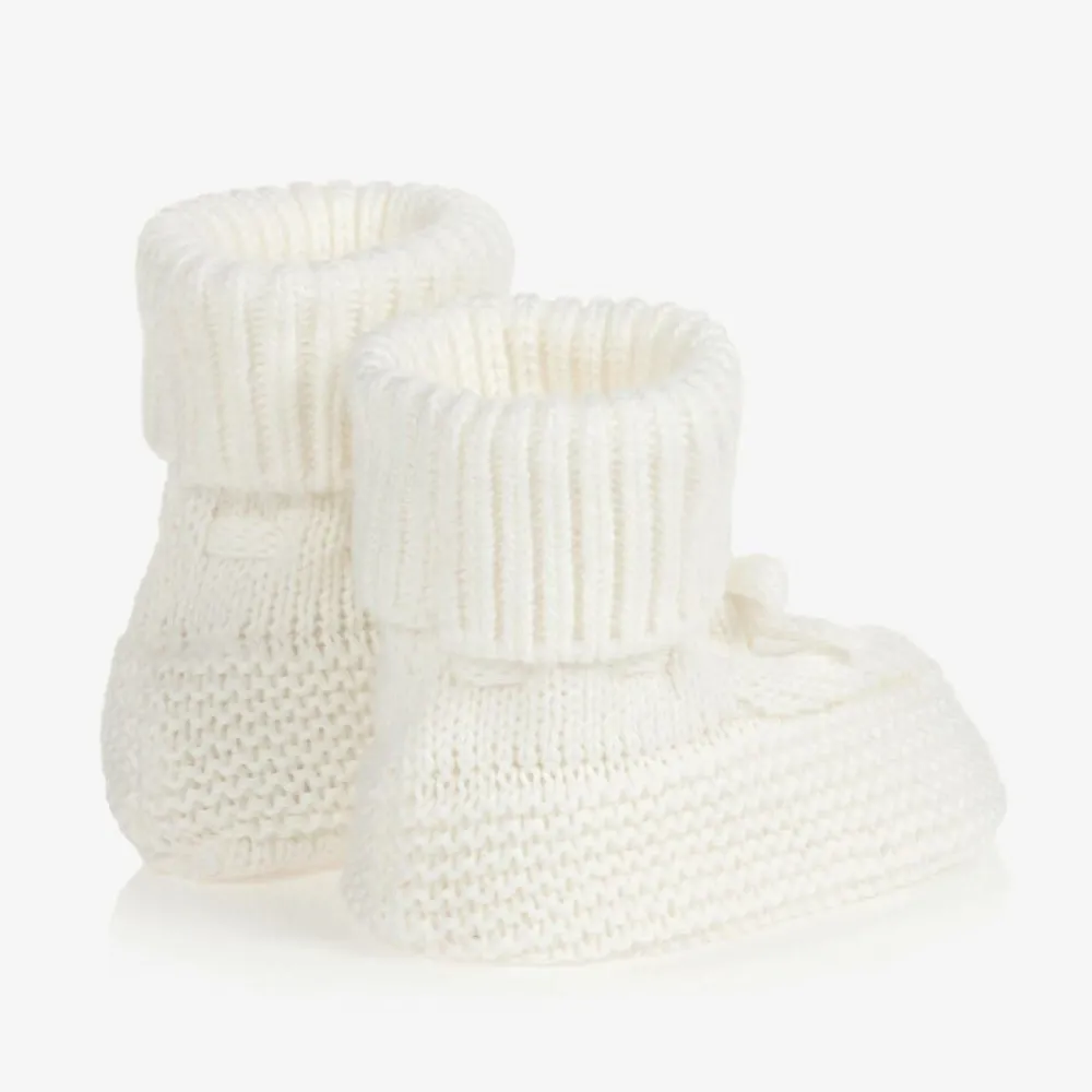 Mayoral Booties|Booties*Ivory Knitted Booties