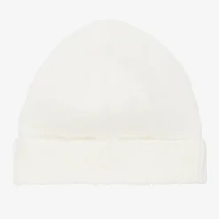 Minutus Hats|Hats*Ivory Knitted Cotton Baby Hat