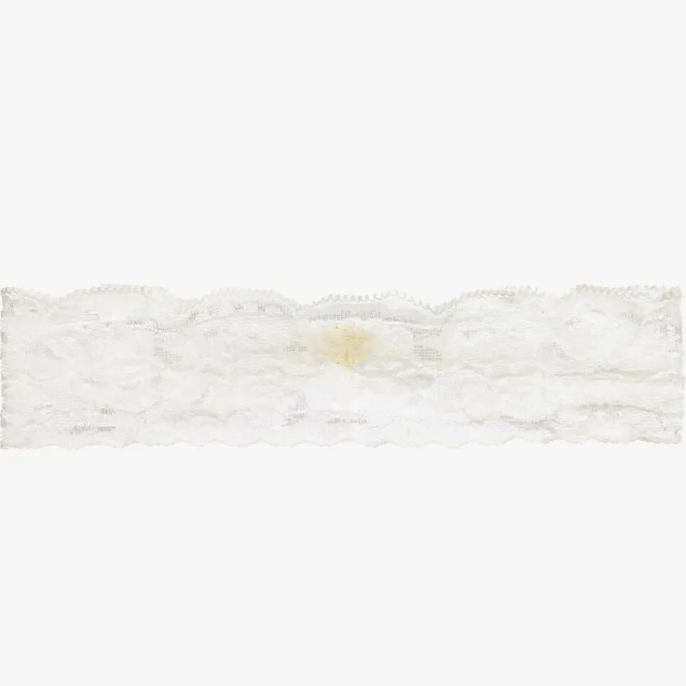 Cute Cute Hair Accessories*Ivory Lace & Pearl Headband