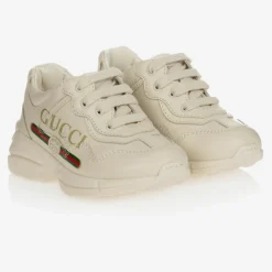 Gucci Trainers|Trainers*Ivory Leather Rhyton Trainers
