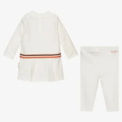 Moncler Enfant Outfit Sets*Ivory Logo Leggings Set