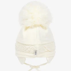Sätila of Sweden Hats|Hats*Ivory Malva Knitted Giant Pom-Pom Beanie