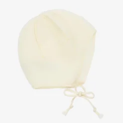 Joha Hats|Hats*Ivory Merino Wool Fleece Baby Bonnet