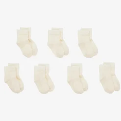 NaturaPura Socks*Ivory Organic Cotton Baby Socks (7 Pack)