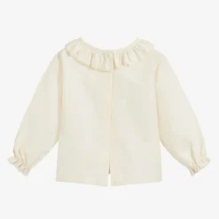 NaturaPura Tops*Ivory Organic Cotton Blouse