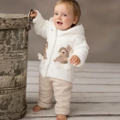 Sofija Coats & Jackets|Coats & Jackets*Ivory Padded Baby Pram Coat & Trouser Set