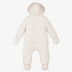 Mayoral Newborn Snowwear|Snowwear*Ivory Padded Bunny Snowsuit