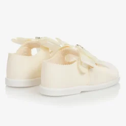 Early Days First Walkers|First Walkers*Ivory Patent Bar Shoes