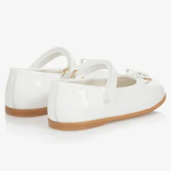 Dolce amp; Gabbana Bar Shoes*Ivory Patent Leather Shoes