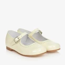 Childrens Classics Bar Shoes|Bar Shoes*Ivory Patent Leather Shoes