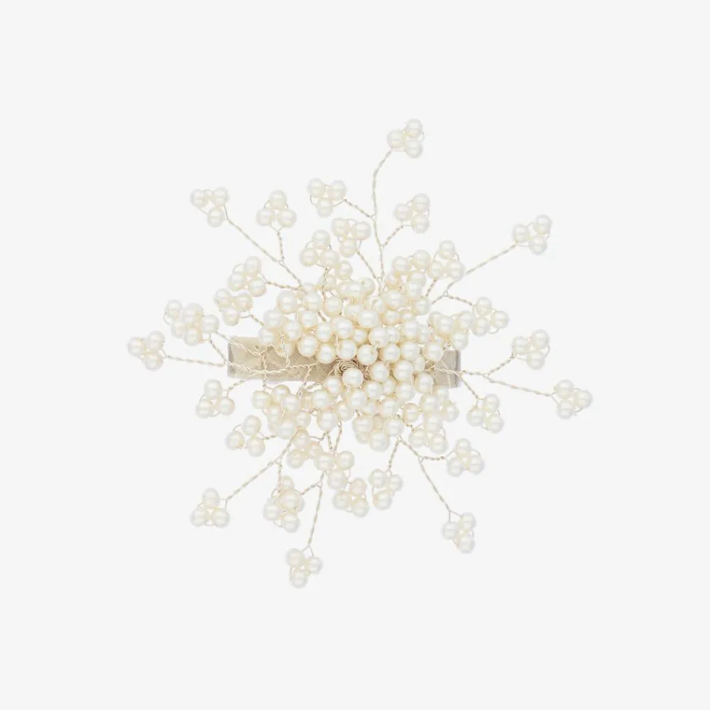 Sienna Likes To Party Hair Accessories*Ivory Pearl Hair Clip (9cm)