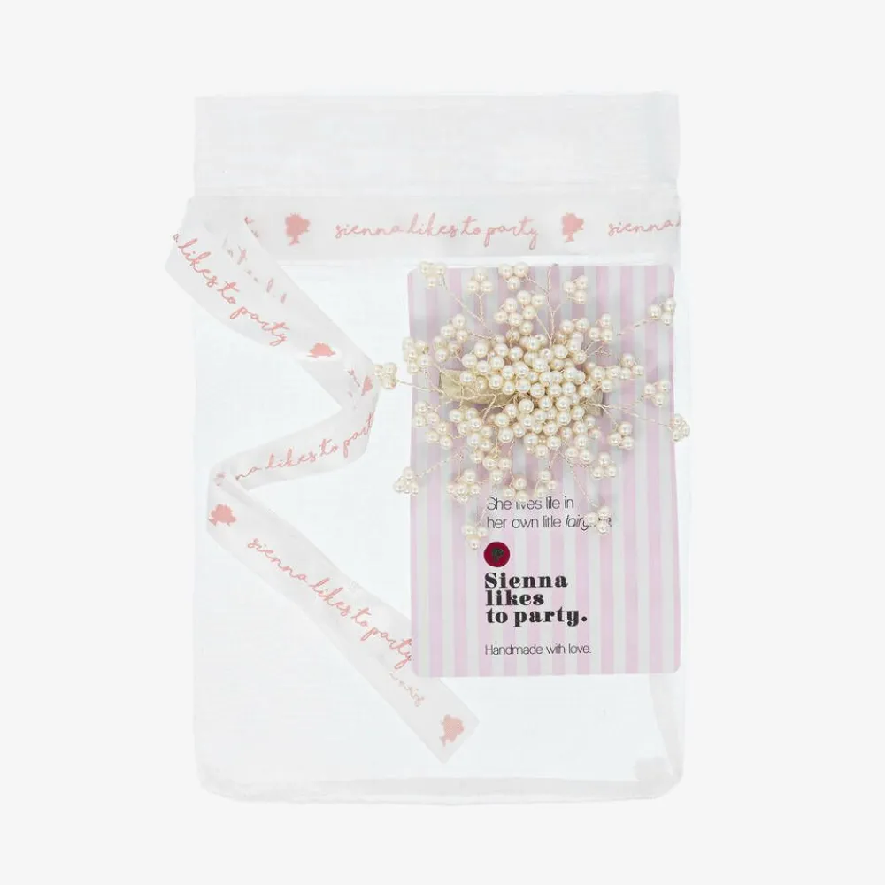 Sienna Likes To Party Hair Accessories*Ivory Pearl Hair Clip (9cm)