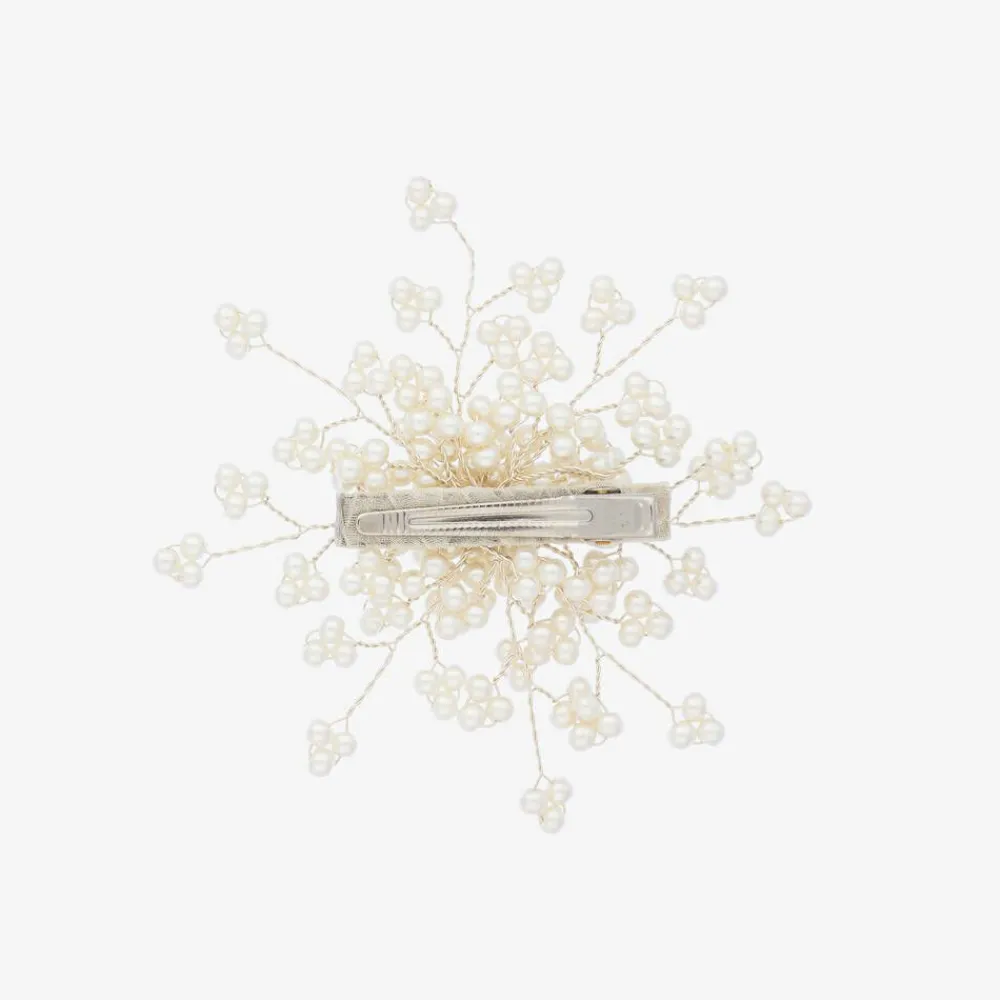 Sienna Likes To Party Hair Accessories*Ivory Pearl Hair Clip (9cm)
