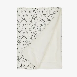 Elodie Blankets & Shawls*Ivory Plush Dalmation Print Blanket (98cm) DalmationDots