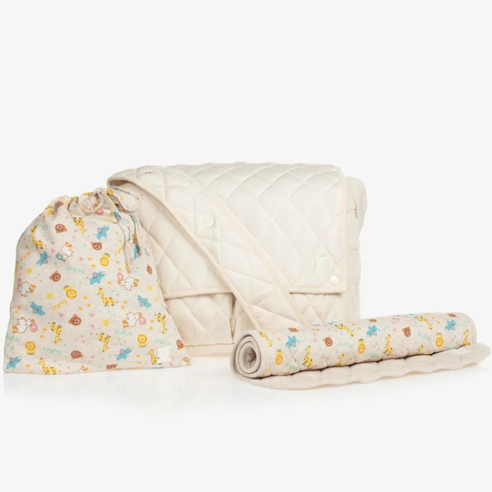 Guess Gifts*Ivory Quilted Changing Bag (36cm)