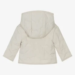 Emporio Armani Coats & Jackets|Coats & Jackets*Ivory Quilted Eagle Logo Baby Jacket