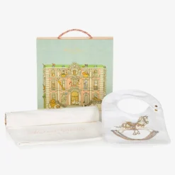 Atelier Choux Paris Gifts|Sleeping Accessories*Ivory Rocking Horse Swaddle & Bib Set