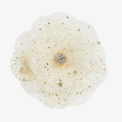 Cute Cute Hair Accessories*Ivory Satin & Tulle Hairclip (6cm)