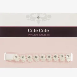 Cute Cute Hair Accessories*Ivory Satin Flower Headband