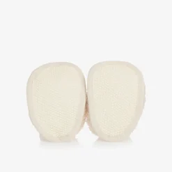 The Little Tailor Booties|Booties*Ivory Sherpa Fleece Baby Booties
