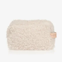 1 + in the family Bags|Bags*Ivory Sherpa Fleece Pouch (32cm)