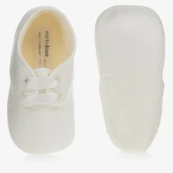 Early Days Pre Walkers|Pre Walkers*Ivory Silk Pre-Walker Shoes