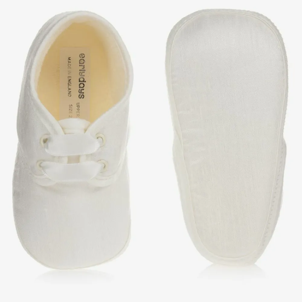 Early Days Pre Walkers|Pre Walkers*Ivory Silk Pre-Walker Shoes