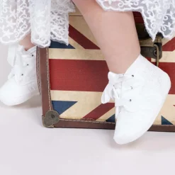 Early Days Pre Walkers|Pre Walkers*Ivory Silk Pre-Walker Shoes