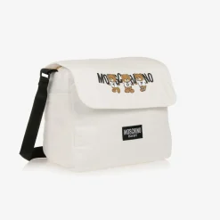 Moschino Baby Gifts*Ivory Teddy Bear Logo Cotton Changing Bag (39cm)