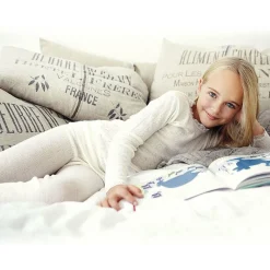 Joha Leggings*Ivory Wool & Silk Leggings