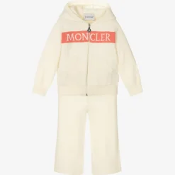 Moncler Enfant Tracksuits*Ivory Wool Knit Tracksuit