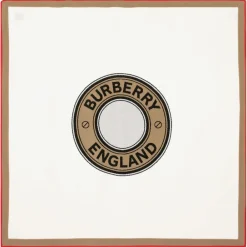 Burberry Gifts*Ivory Wool Logo Blanket (97cm)