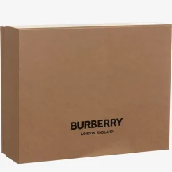 Burberry Gifts*Ivory Wool Logo Blanket (97cm)