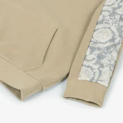 Versace Tops*Junior Boys Beige Cotton Barocco Hoodie