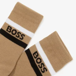 BOSS Socks*Junior Boys Black & Beige Socks (3 Pack)