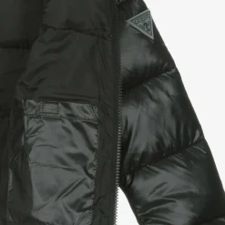 Guess Coats & Jackets*Junior Boys Black Hooded Puffer Jacket