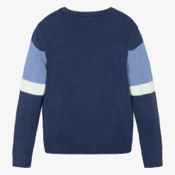 Guess Tops*Junior Boys Blue Knitted Jumper