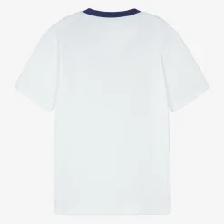 Guess Tops*Junior Boys White Cotton T-Shirt